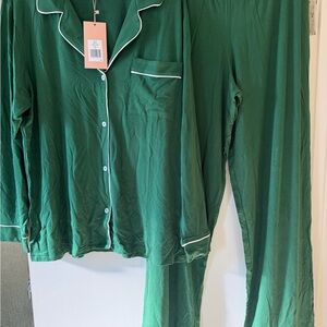 Eberjey Forest Green Women's Pajama Set Size M